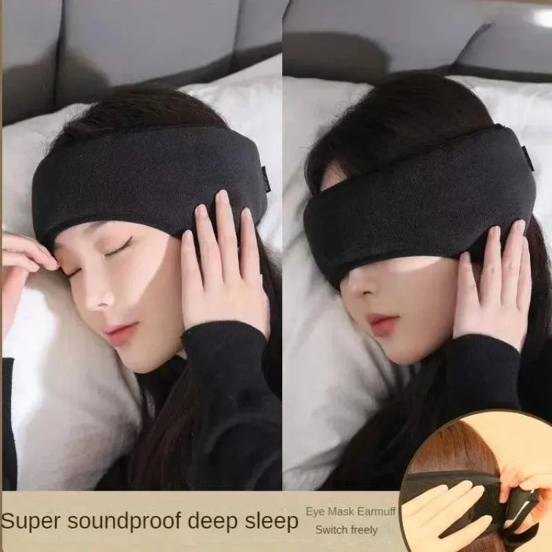 1 Set Orejera Antifaz Felpa para Dormir - Somnium