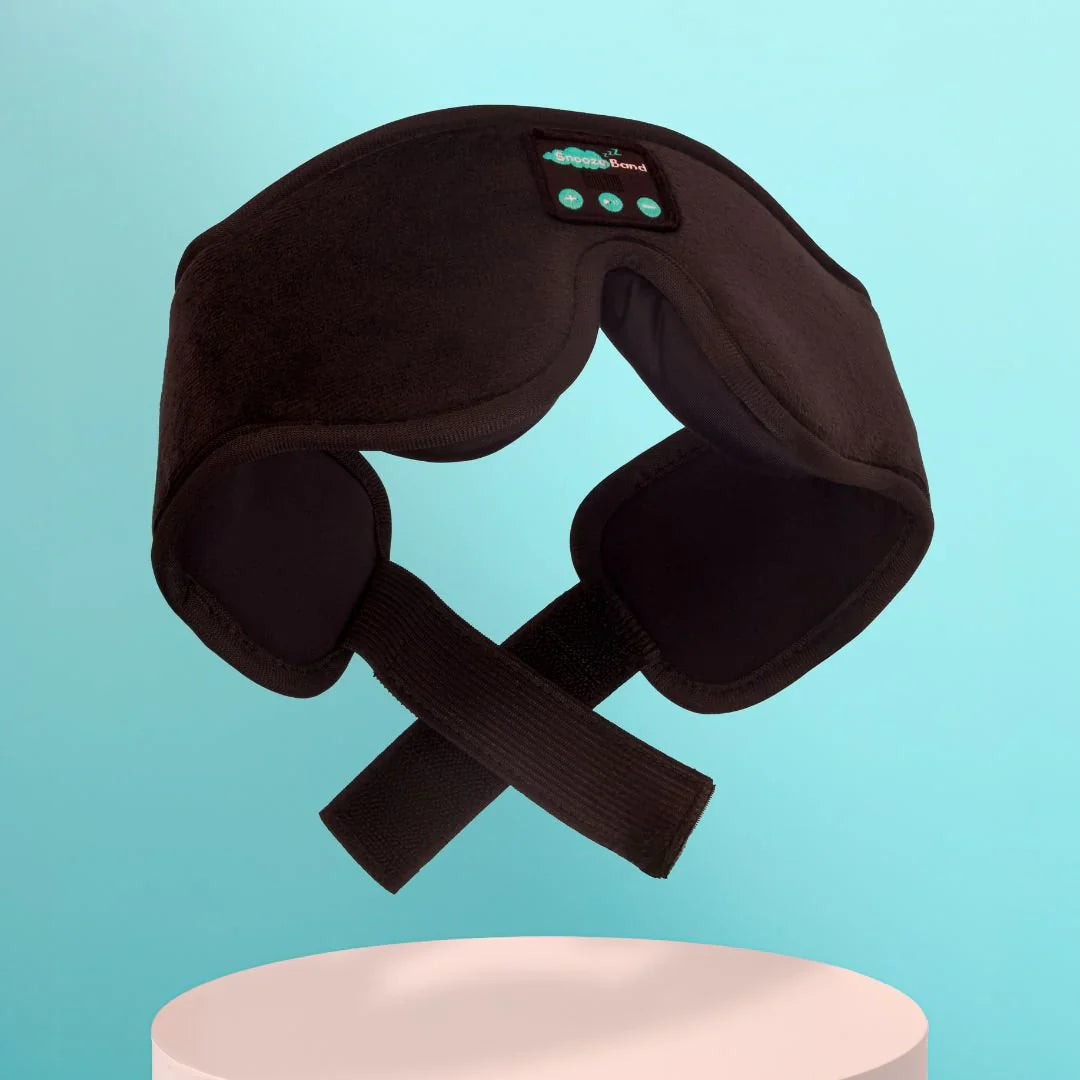 SomnaWave™ – 2-in-1-Schlafmaske mit Bluetooth und entspannenden Klängen | Schlafen Sie schneller und tiefer mit SomnaWave™ – der 2-in-1-Schlafmaske, die Licht abhält und entspannende Klänge direkt in Ihre Ohren überträgt.